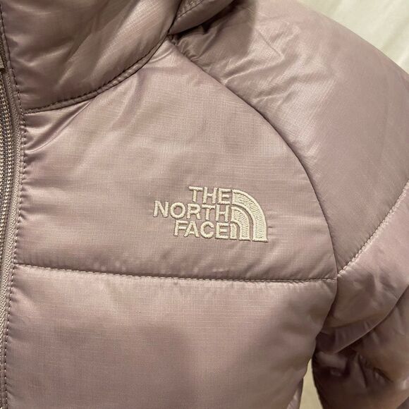 The North Face NWOT Lavender Quilted  Hooded Jacket Girls 10-12 M - Picture 3 of 10